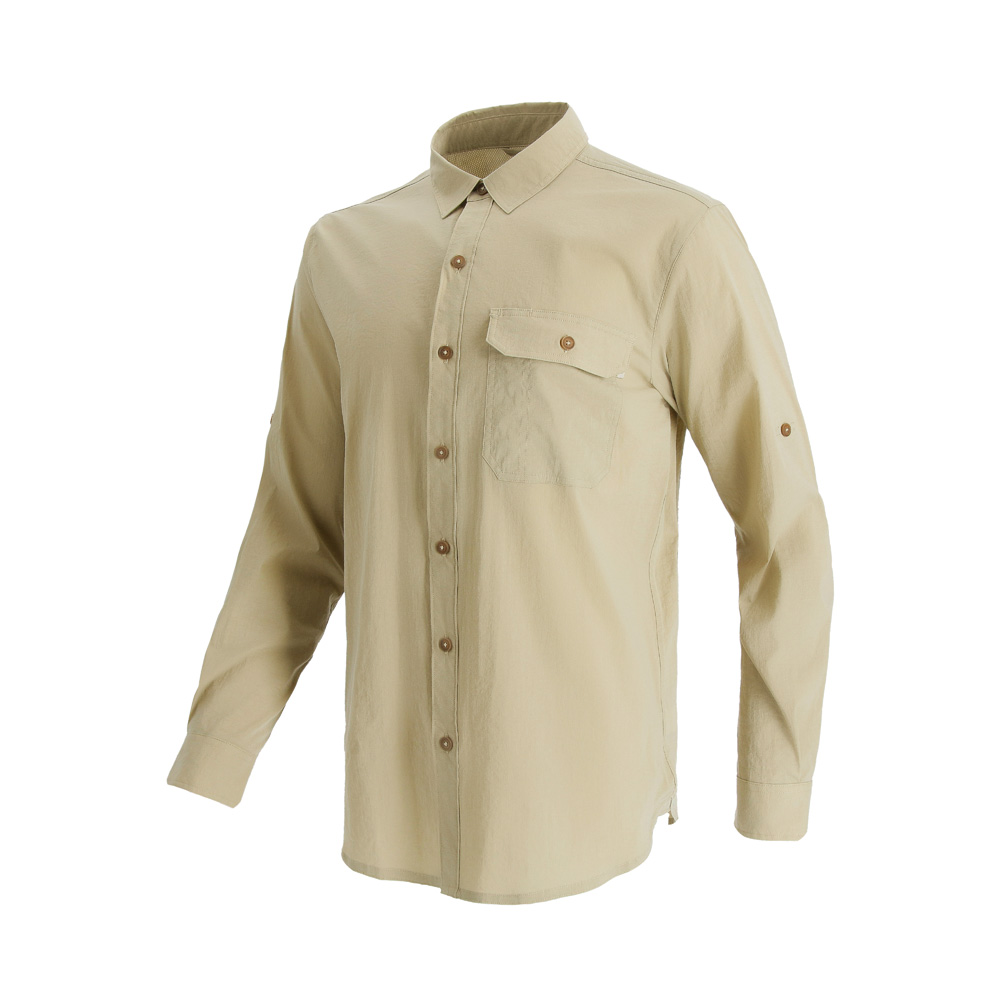 CAMISA MANGA LARGA JUNCAL HOMBRE BEIGE DOITE - 2
