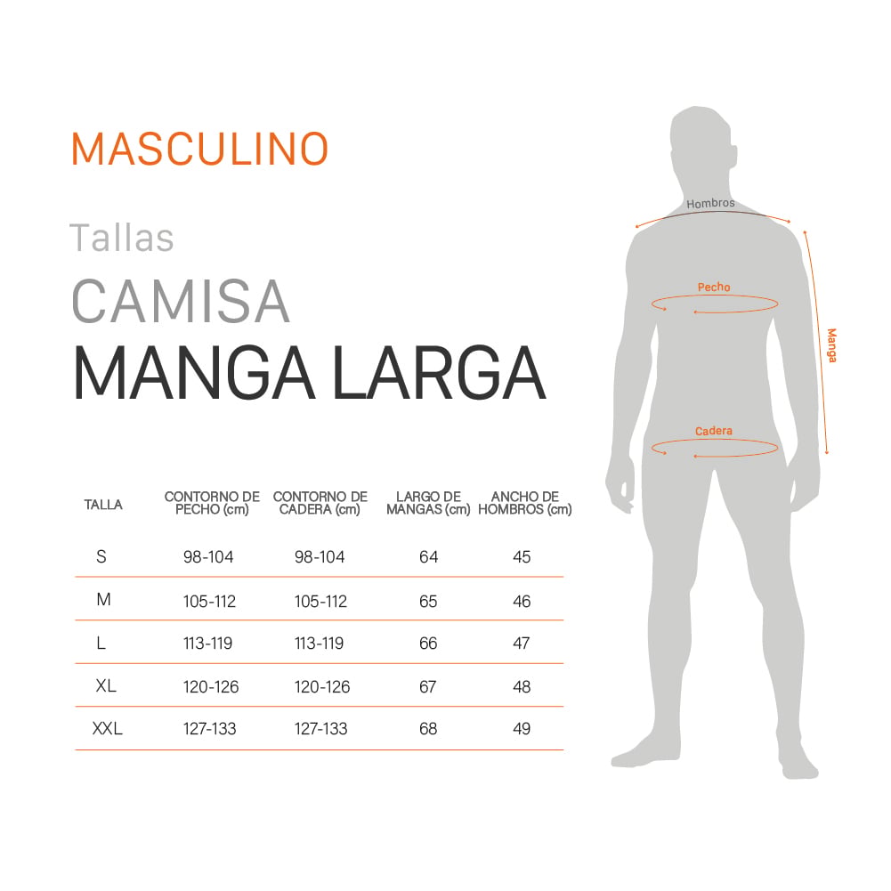 CAMISA MANGA LARGA ROVER HOMBRE GRIS DOITE - 6