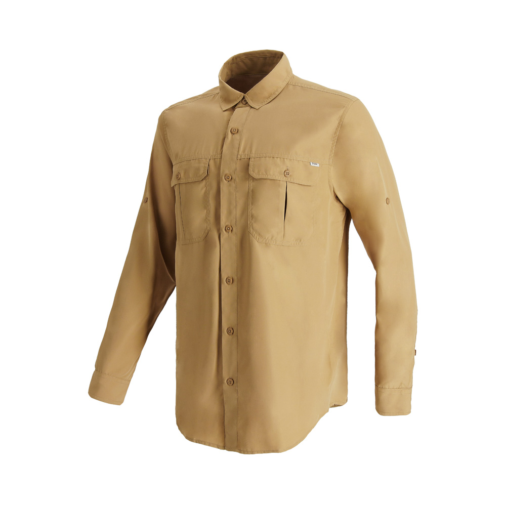 CAMISA MANGA LARGA ELDEN HOMBRE KHAKI DOITE - 2