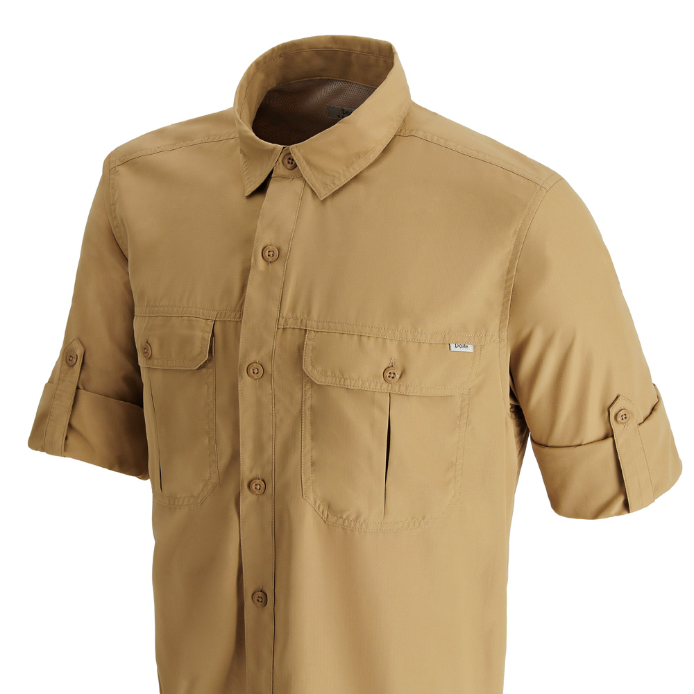 CAMISA MANGA LARGA ELDEN HOMBRE KHAKI DOITE - 4