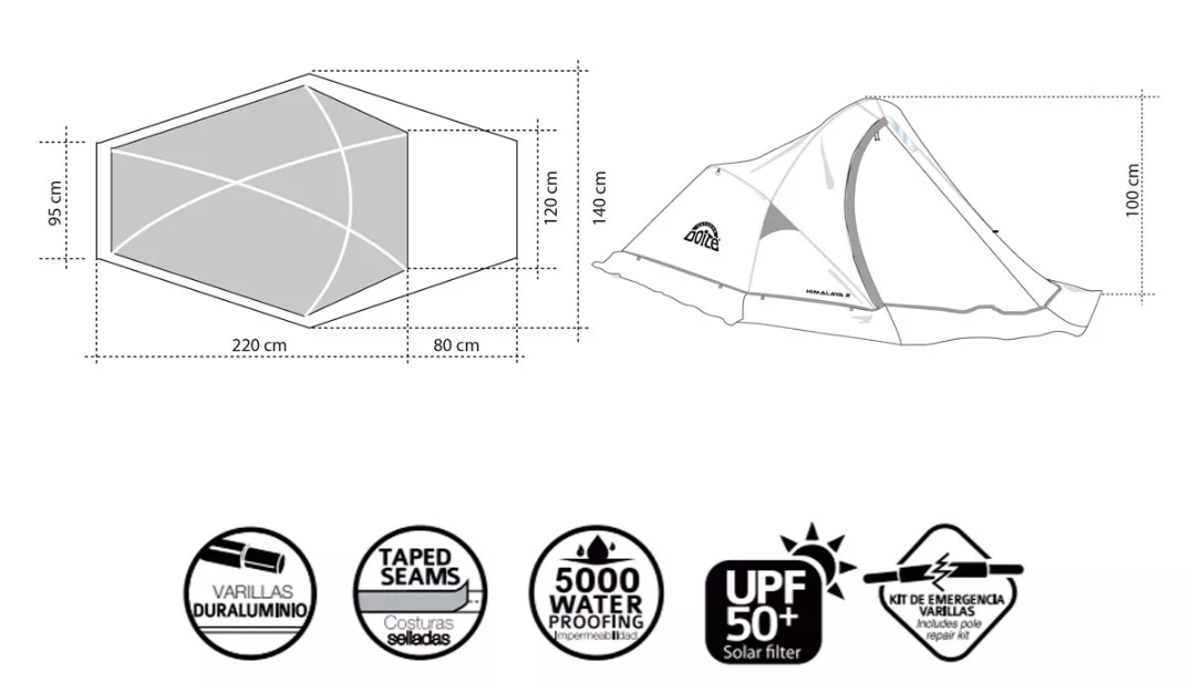 CARPA NEW HIMALAYA 2 PERSONAS DOITE - 9