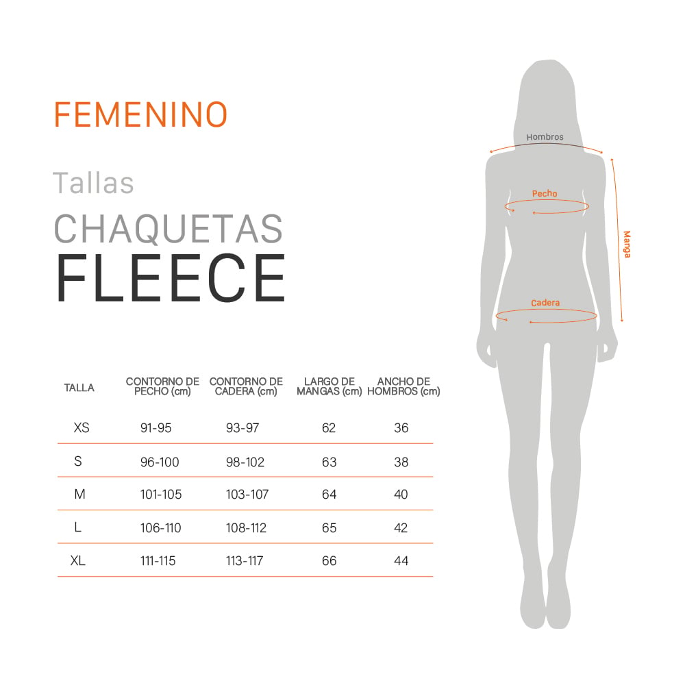 CHAQUETA MUJER DOITE NEGRO POLAR FLEECE BELENUS - 6
