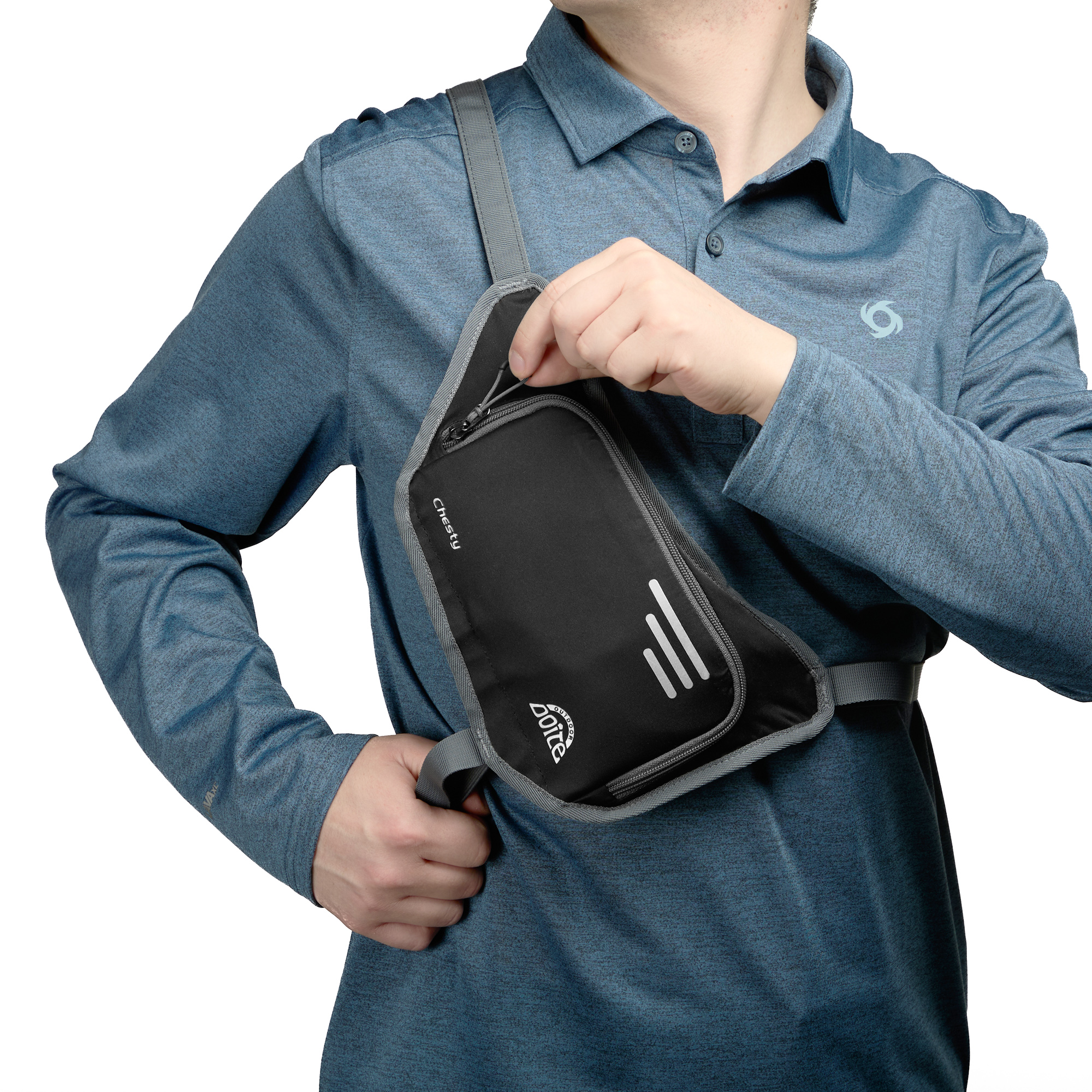 BOLSO SLING CHESTY NEGRO DOITE - 5