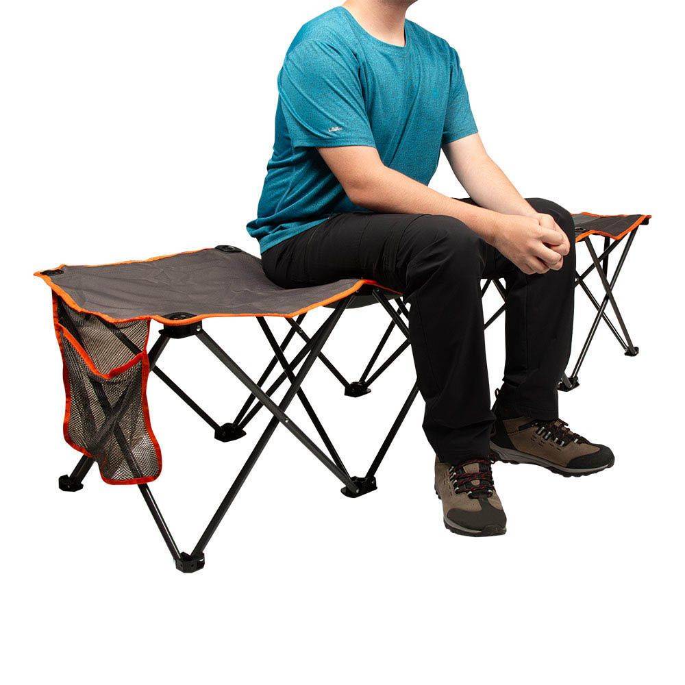 BANCO BENCH PARA 4 PERSONAS SILLA GRIS DOITE - 3