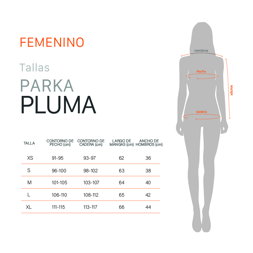PARKA PLUMA AMORAK MUJER DOITE AZUL MARINO - 6