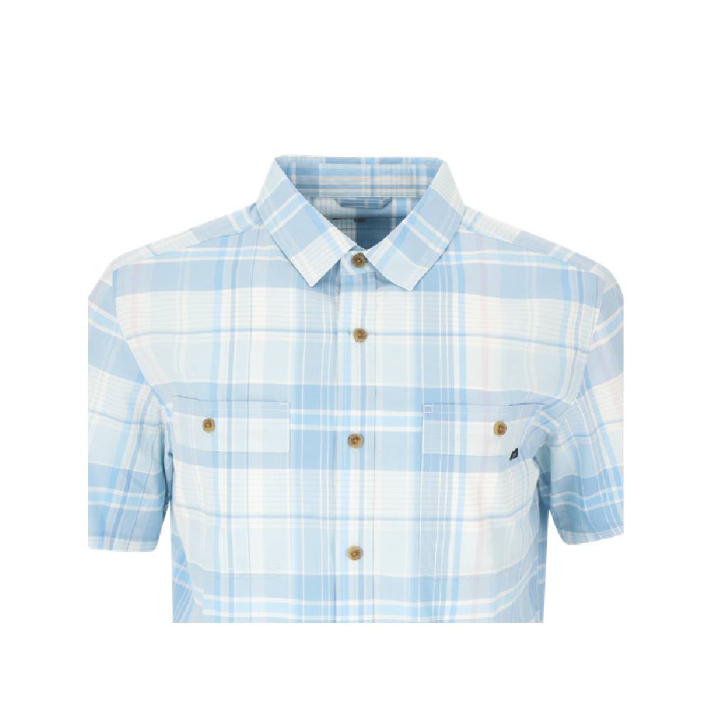 CAMISA MANGA CORTA TAHOE MELANGE HOMBRE TURQUESA - 4