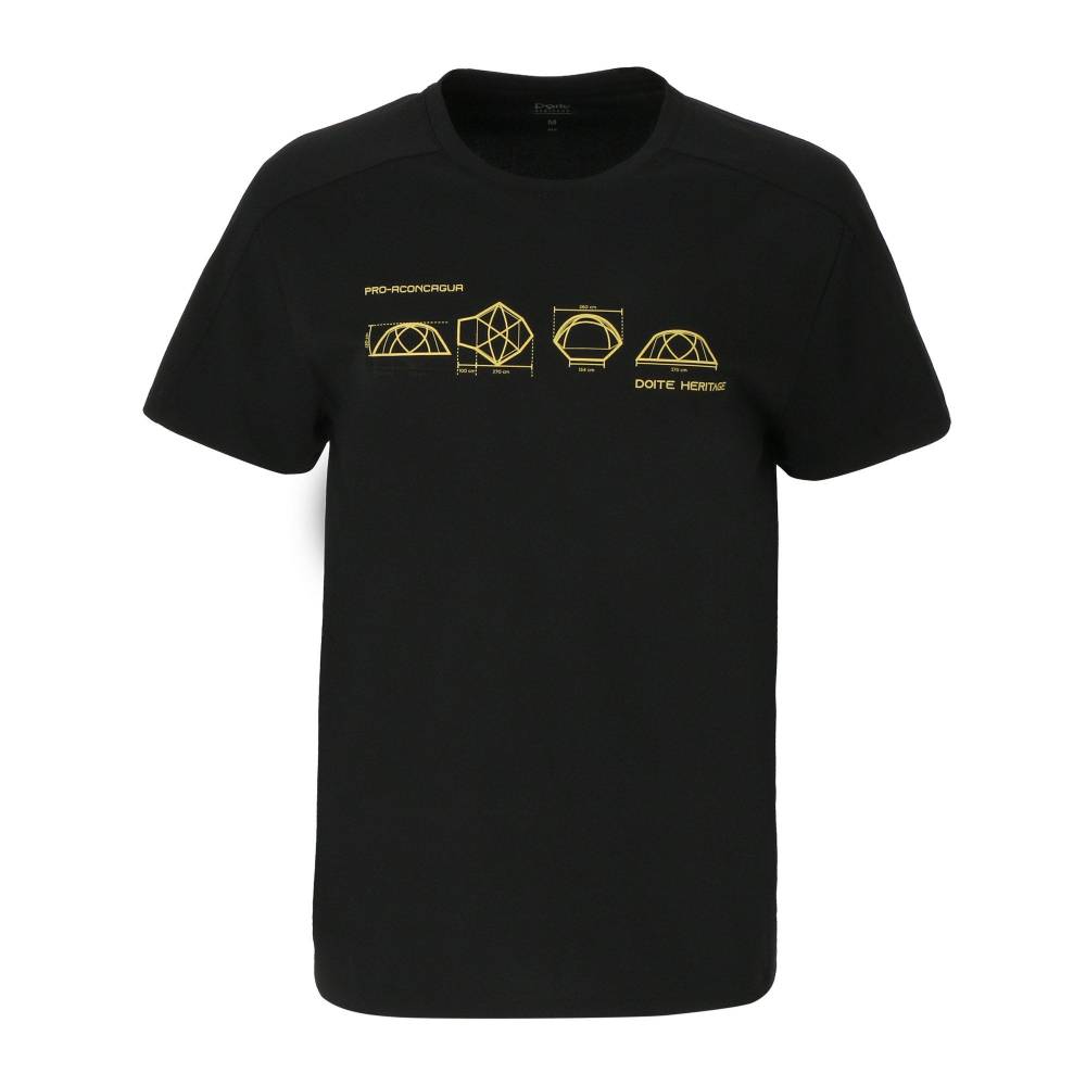 POLERA MANGA CORTA DEPORTIVA TENT NEGRO HOMBRE DOITE - 1
