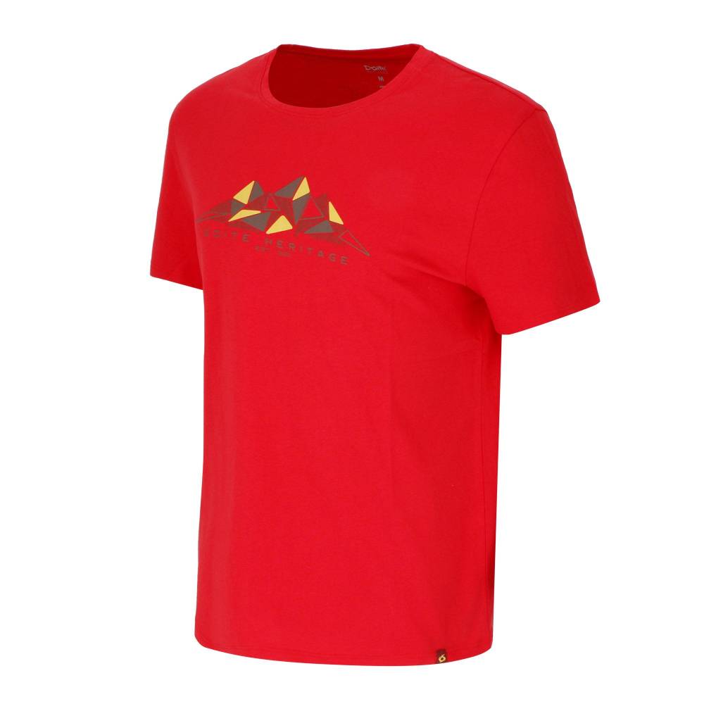 POLERA MANGA CORTA ALGODON TRIANGLE ROJO HOMBRE DOITE - 2