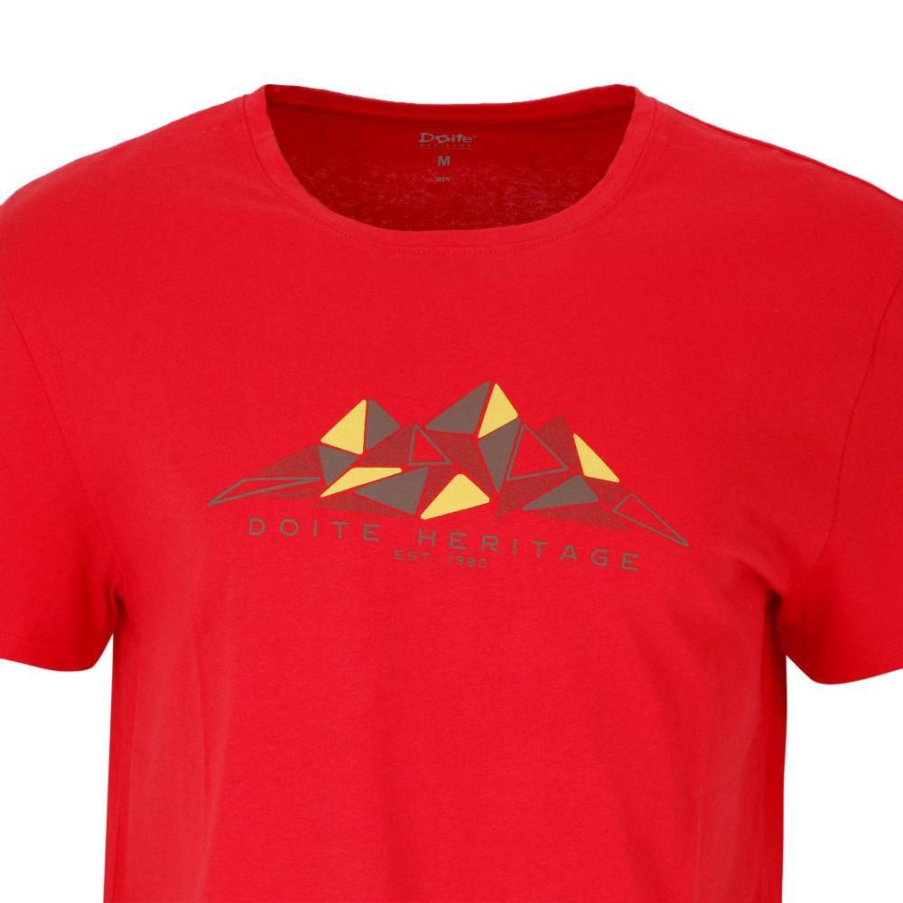 POLERA MANGA CORTA ALGODON TRIANGLE ROJO HOMBRE DOITE - 4