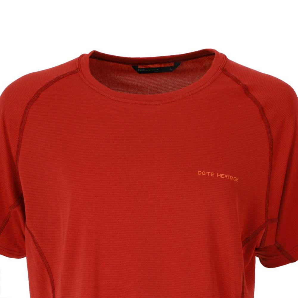 POLERA DEPORTIVA MANGA CORTA FAST ROJO HOMBRE DOITE - 4