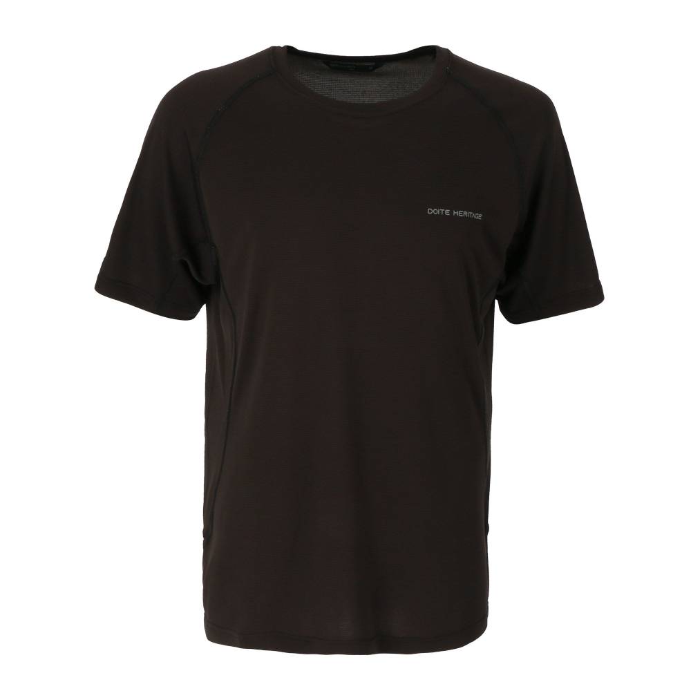 POLERA DEPORTIVA MANGA CORTA FAST NEGRO HOMBRE DOITE - 1