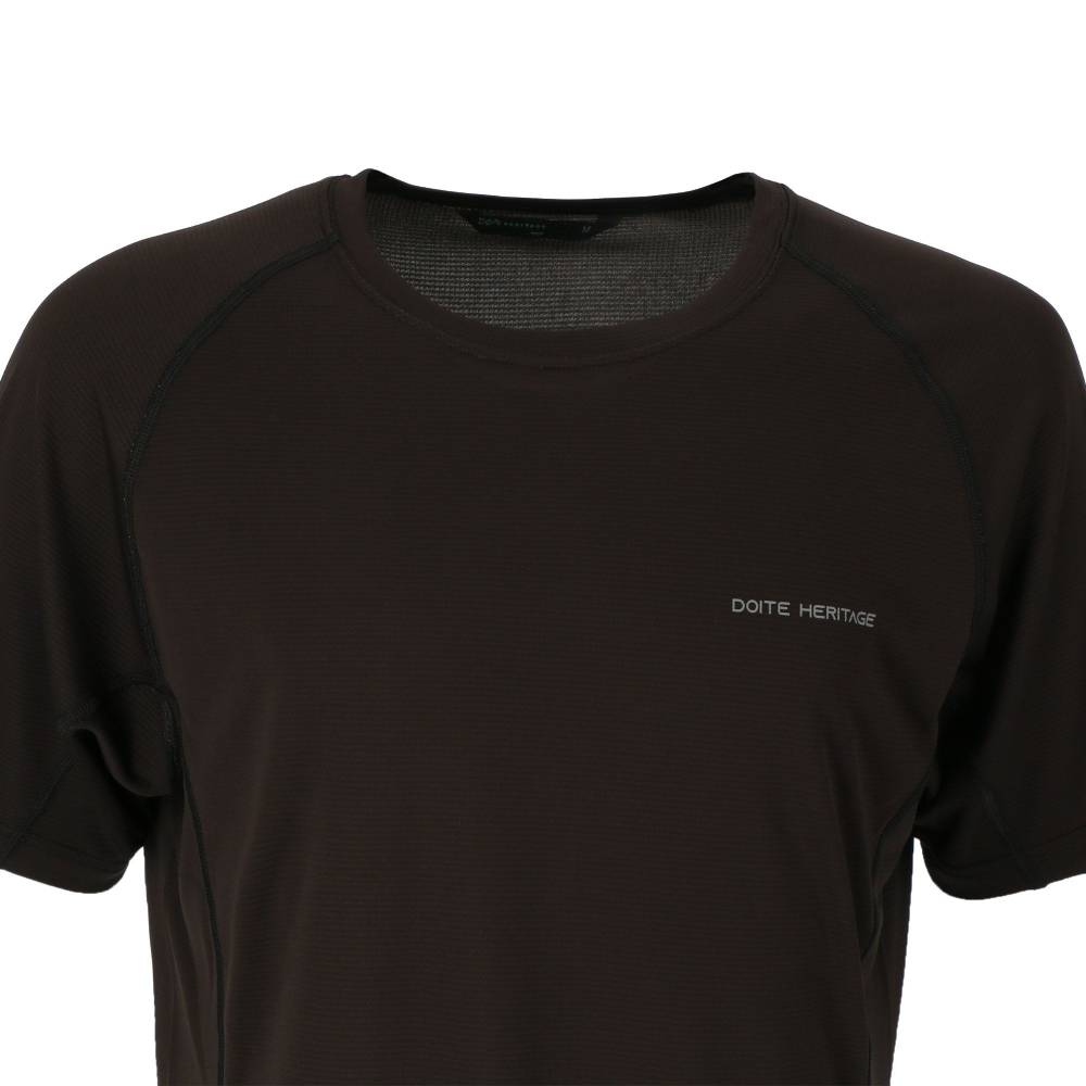 POLERA DEPORTIVA MANGA CORTA FAST NEGRO HOMBRE DOITE - 4