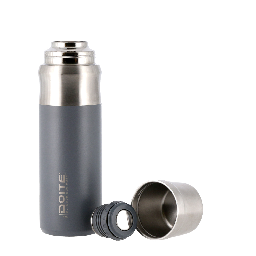 TERMO ACERO INOXIDABLE CRES 1 LT. GRIS DOITE - 2