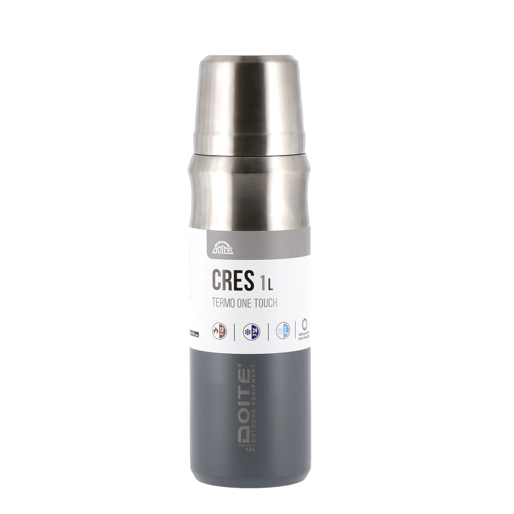 TERMO ACERO INOXIDABLE CRES 1 LT. GRIS DOITE - 4