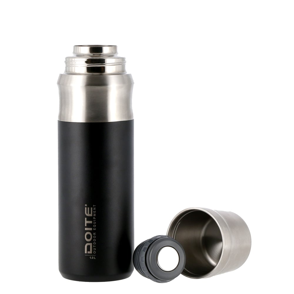 TERMO ACERO INOXIDABLE CRES 1 LT. NEGRO DOITE - 2