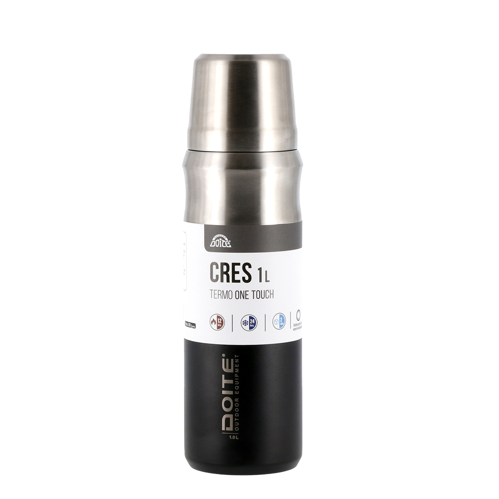 TERMO ACERO INOXIDABLE CRES 1 LT. NEGRO DOITE - 4