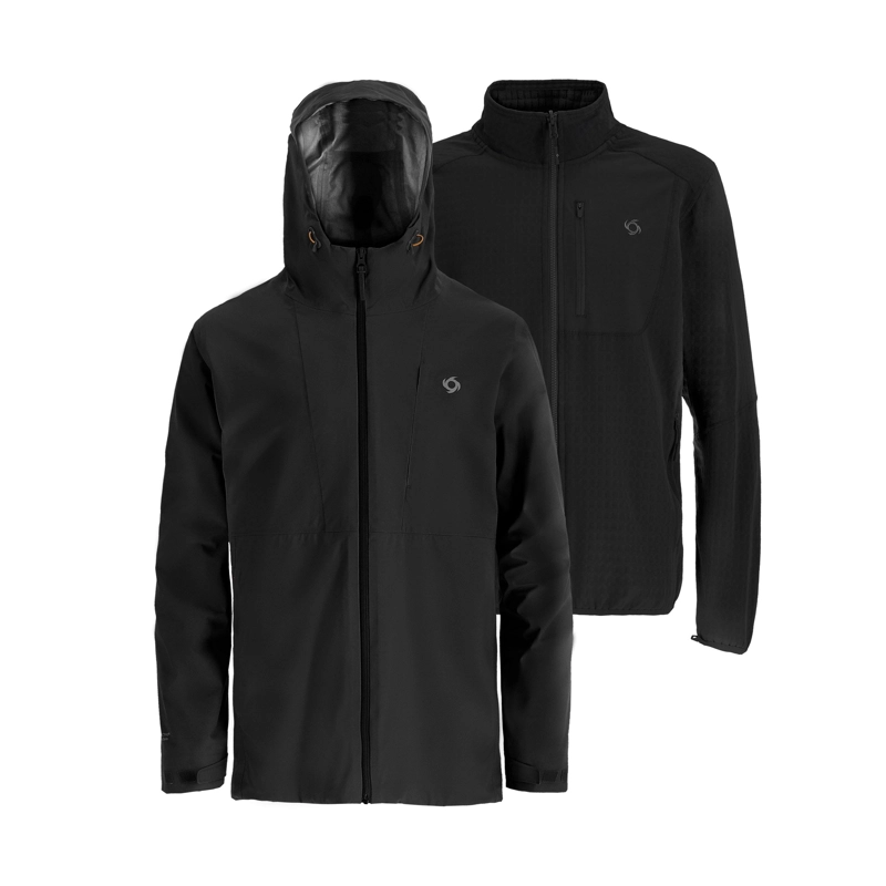PARKA 3 EN 1 GERT HOMBRE DOITE NEGRO - 1