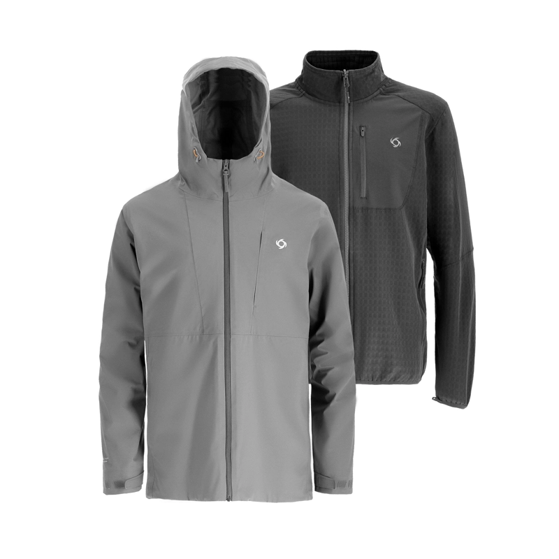 PARKA 3 EN 1 GERT HOMBRE DOITE GRIS - 1