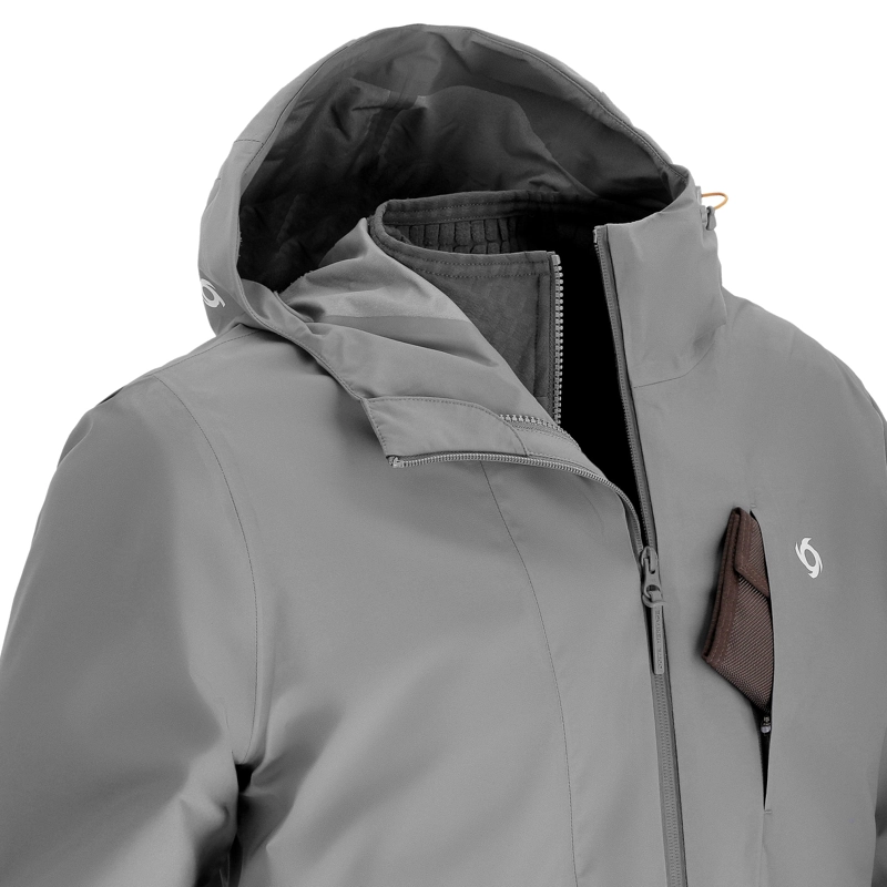 PARKA 3 EN 1 GERT HOMBRE DOITE GRIS - 5
