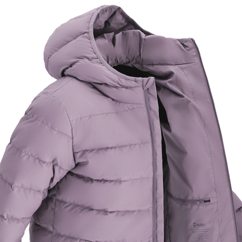 PARKA PLUMA COTTON MUJER DOITE MORADO - 6