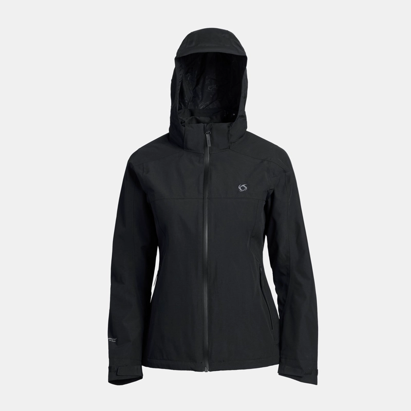 CORTAVIENTO IMPERMEABLE TEMPEST MUJER DOITE NEGRO - 1