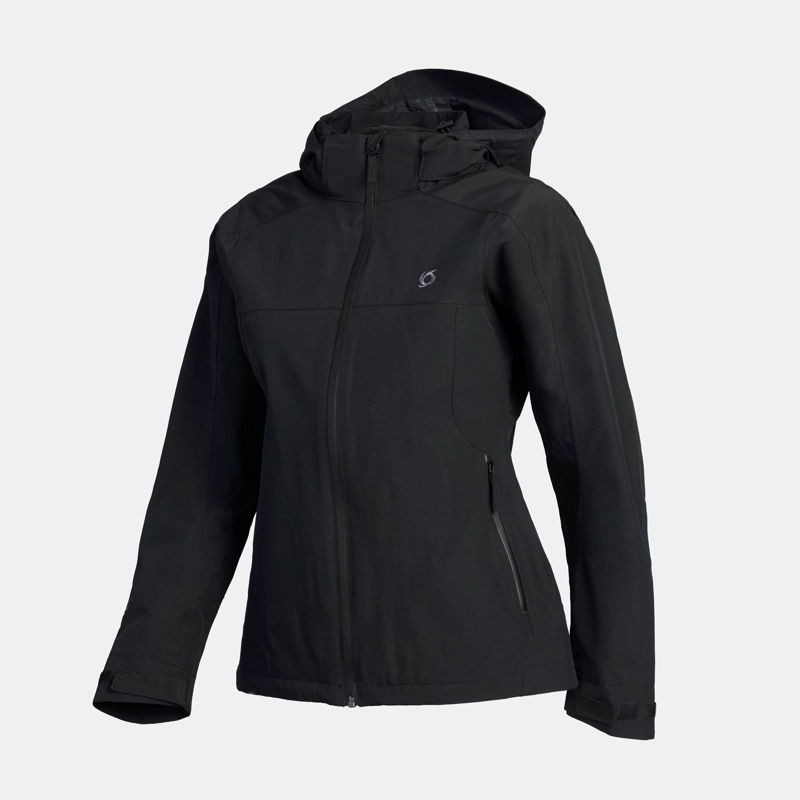 CORTAVIENTO IMPERMEABLE TEMPEST MUJER DOITE NEGRO - 2