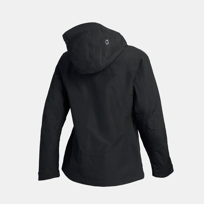 CORTAVIENTO IMPERMEABLE TEMPEST MUJER DOITE NEGRO - 3