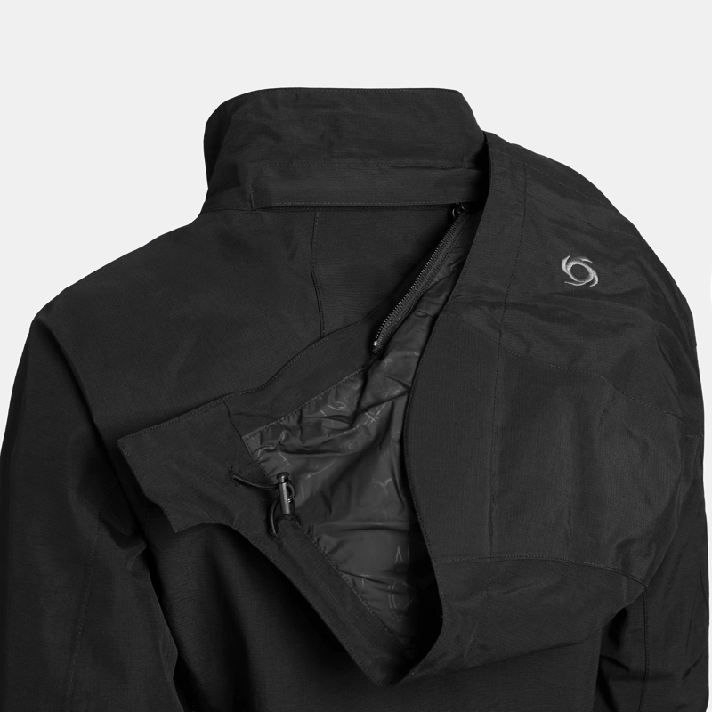CORTAVIENTO IMPERMEABLE TEMPEST MUJER DOITE NEGRO - 5
