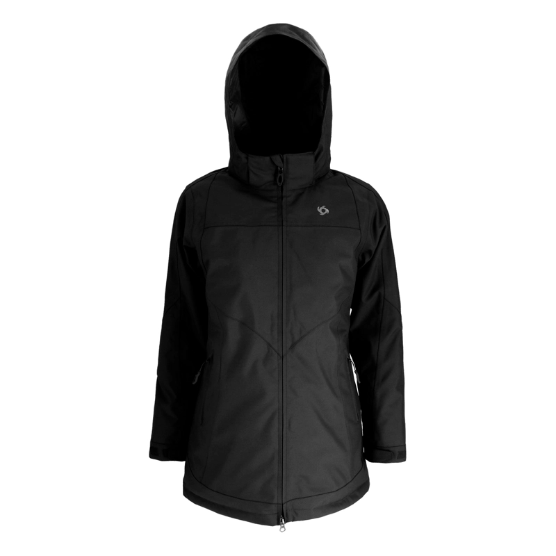 PARKA TE RMICA IMPERMEABLE VERTEX MUJER DOITE NEGRO - 1