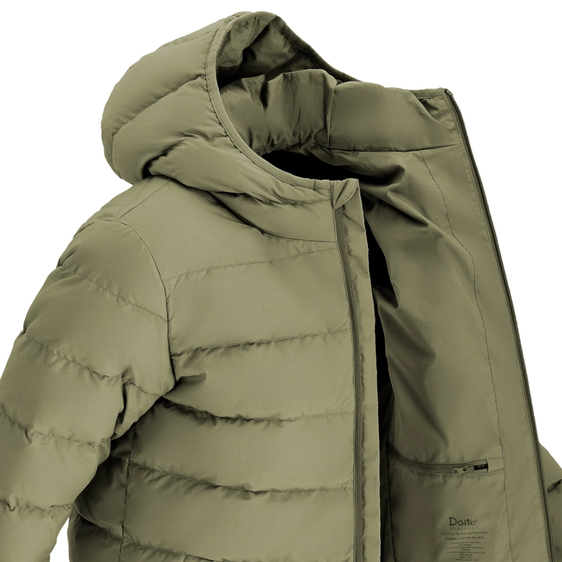 PARKA PLUMA COTTON MUJER DOITE OLIVA - 6