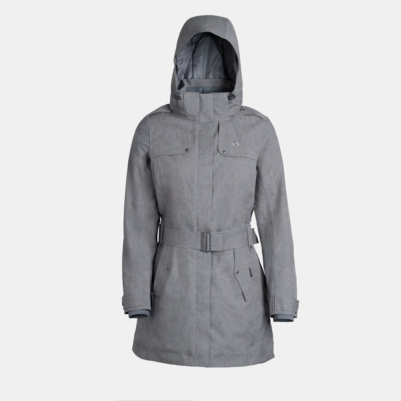 ABRIGO AURORA MUJER DOITE GRIS OSCURO - 1