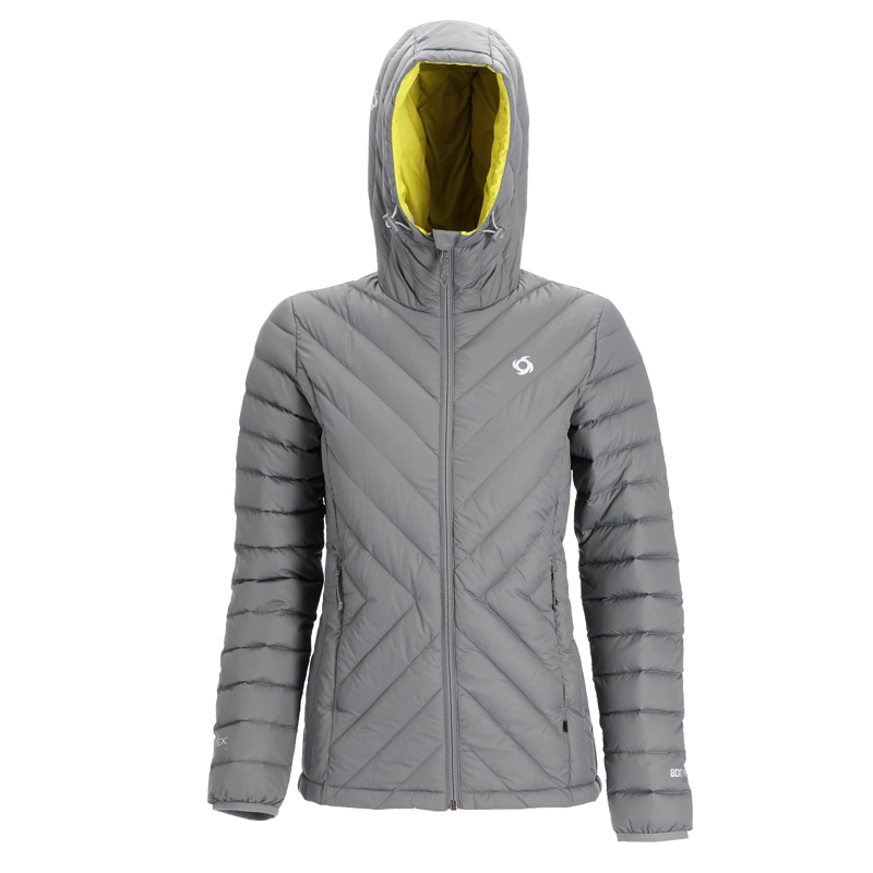 PARKA PLUMA ZIMA MUJER DOITE GRIS - 1