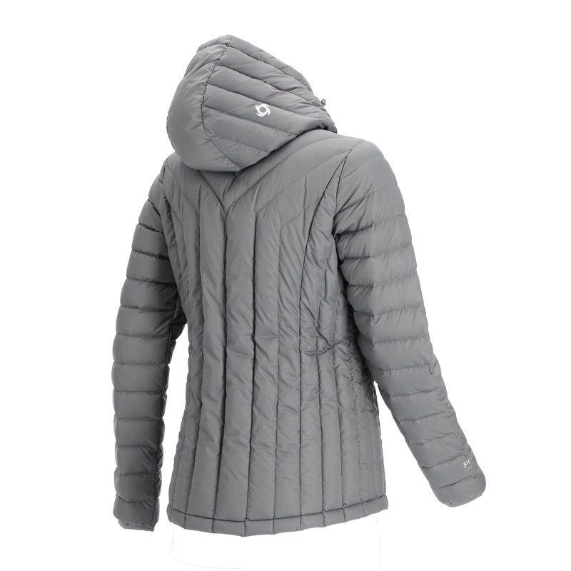 PARKA PLUMA ZIMA MUJER DOITE GRIS - 3