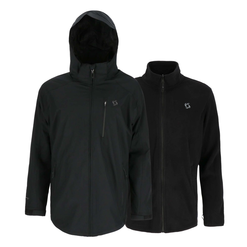 PARKA 3 EN 1 PARBAT HOMBRE DOITE NEGRO - 1