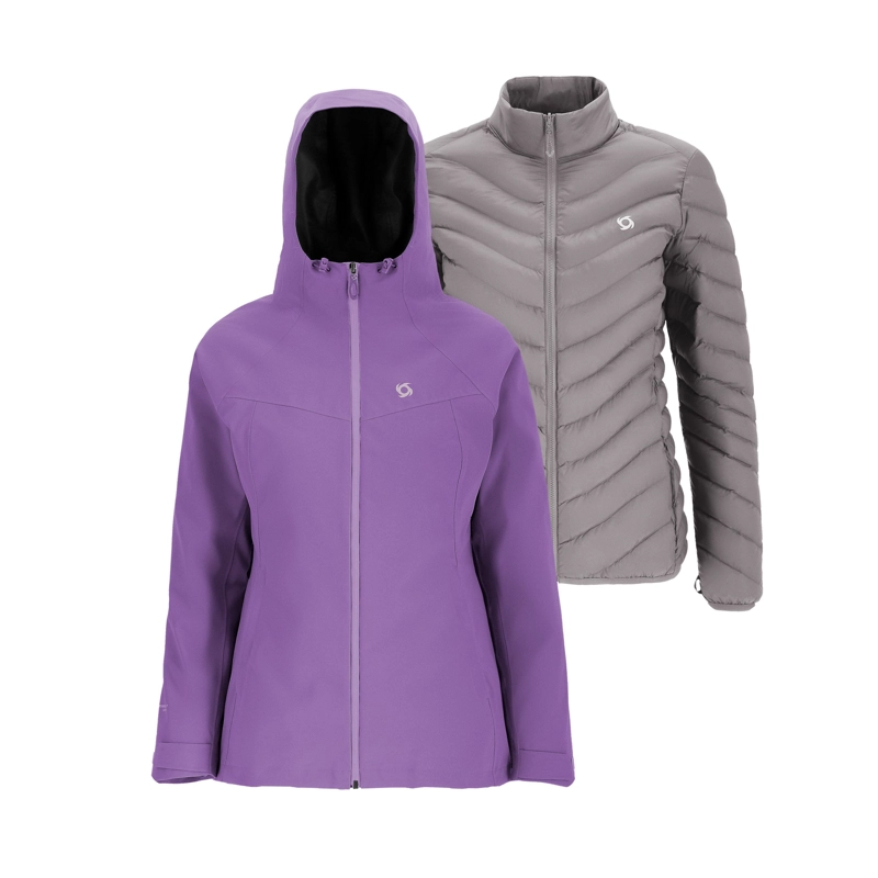 PARKA 3 EN 1 SKADA MUJER DOITE LILA - 1