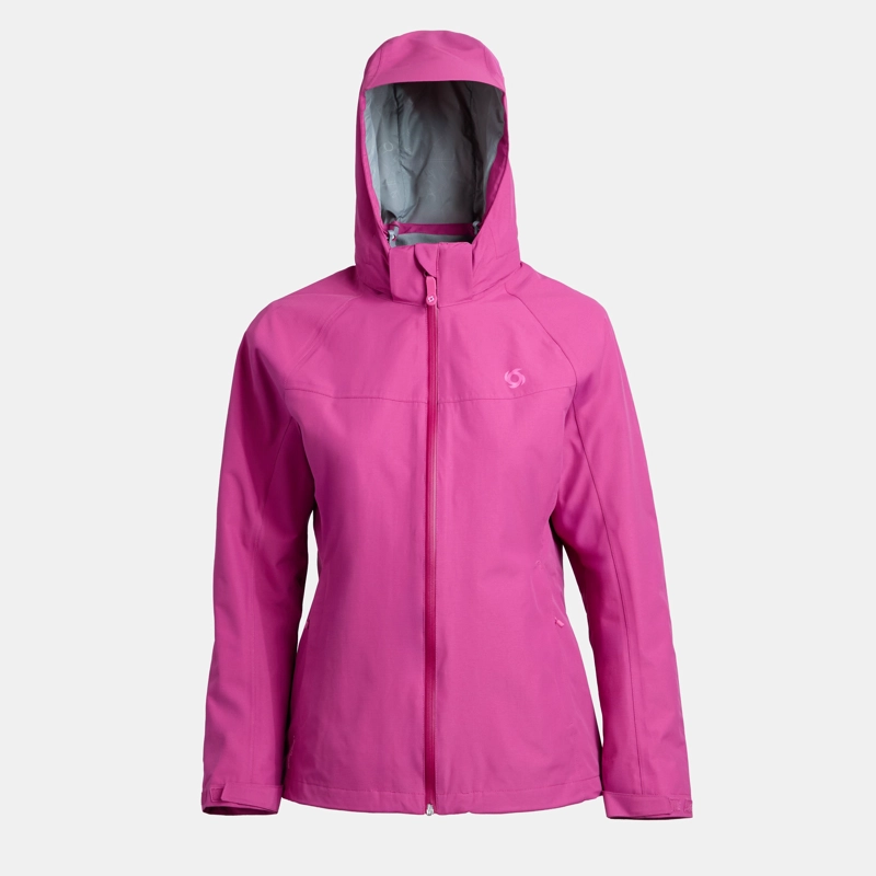 CORTAVIENTO IMPERMEABLE STORM MUJER DOITE GUINDA - 1