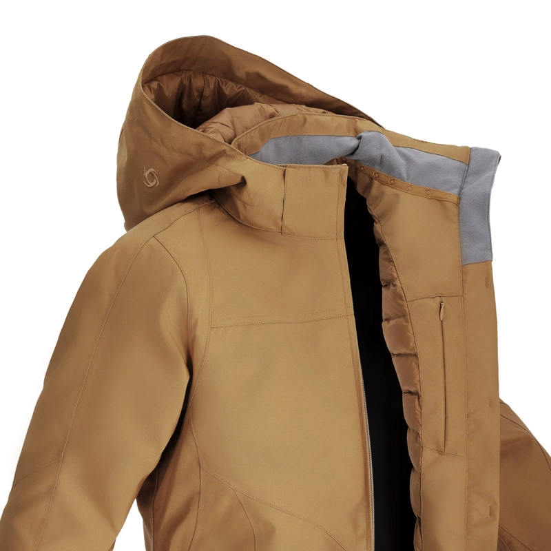 PARKA TE RMICA IMPERMEABLE VERTEX MUJER DOITE MOSTAZA - 5