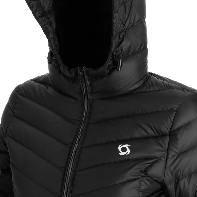 PARKA PLUMA AKEN MUJER DOITE NEGRO - 4