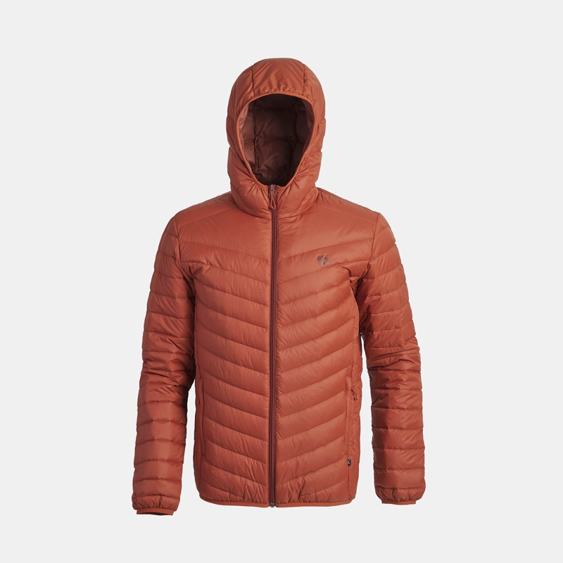 PARKA PLUMA KION HOMBRE DOITE LADRILLO - 1