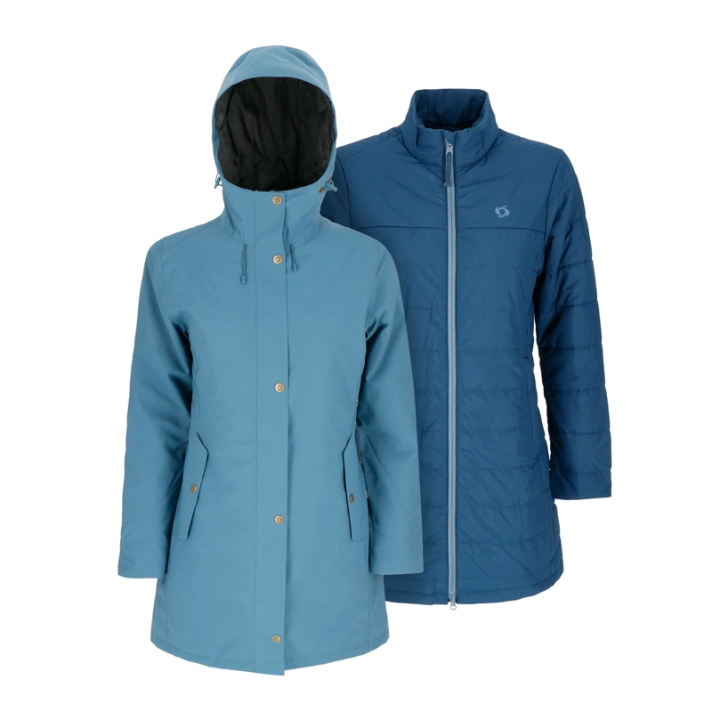 PARKA 3 EN 1 SKIEN MUJER DOITE AZUL - 1