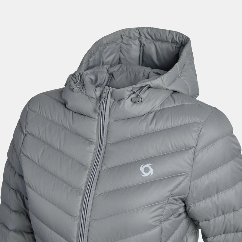 PARKA PLUMA AKEN MUJER DOITE GRIS - 4