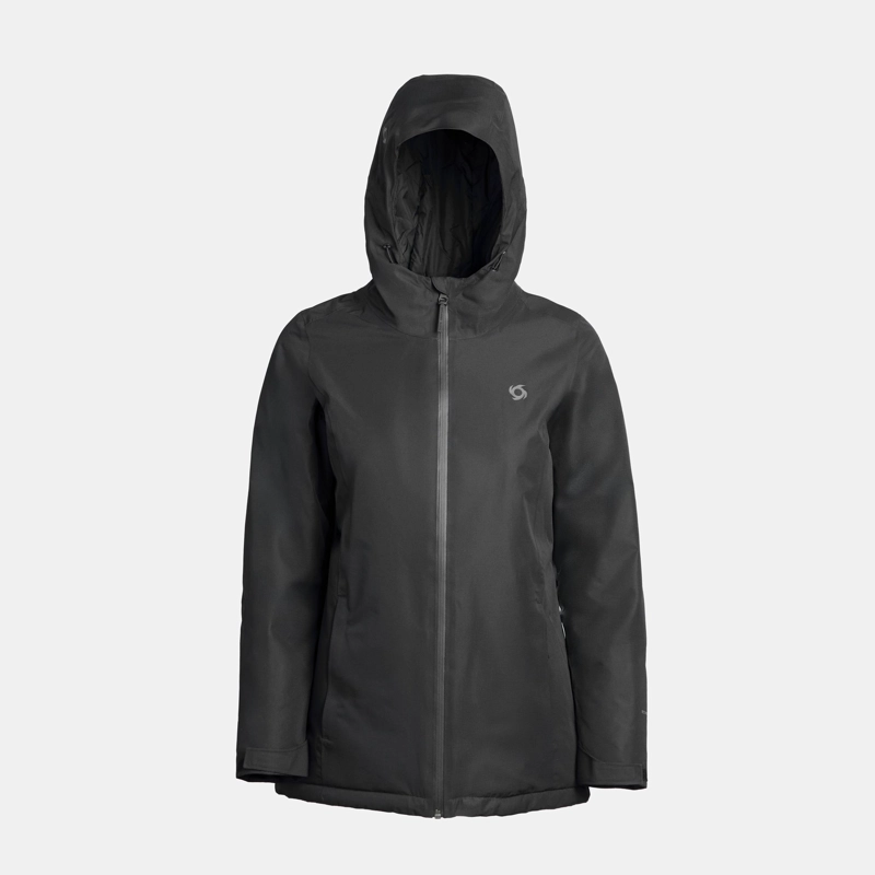 PARKA TERMICA WOLVEN MUJER DOITE NEGRO - 1