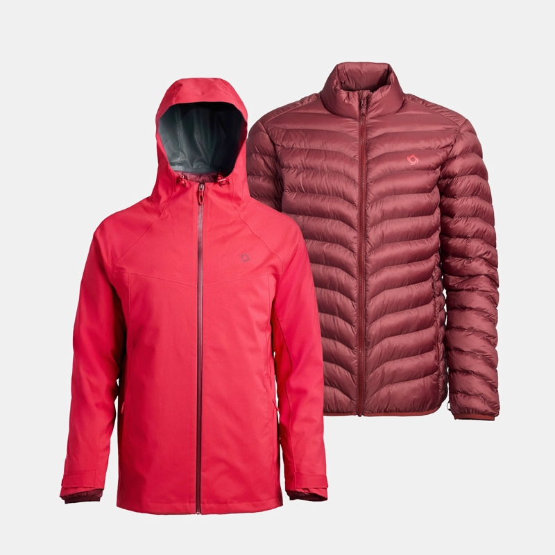PARKA 3 EN 1 SKADA HOMBRE DOITE ROJO COLONIAL - 1