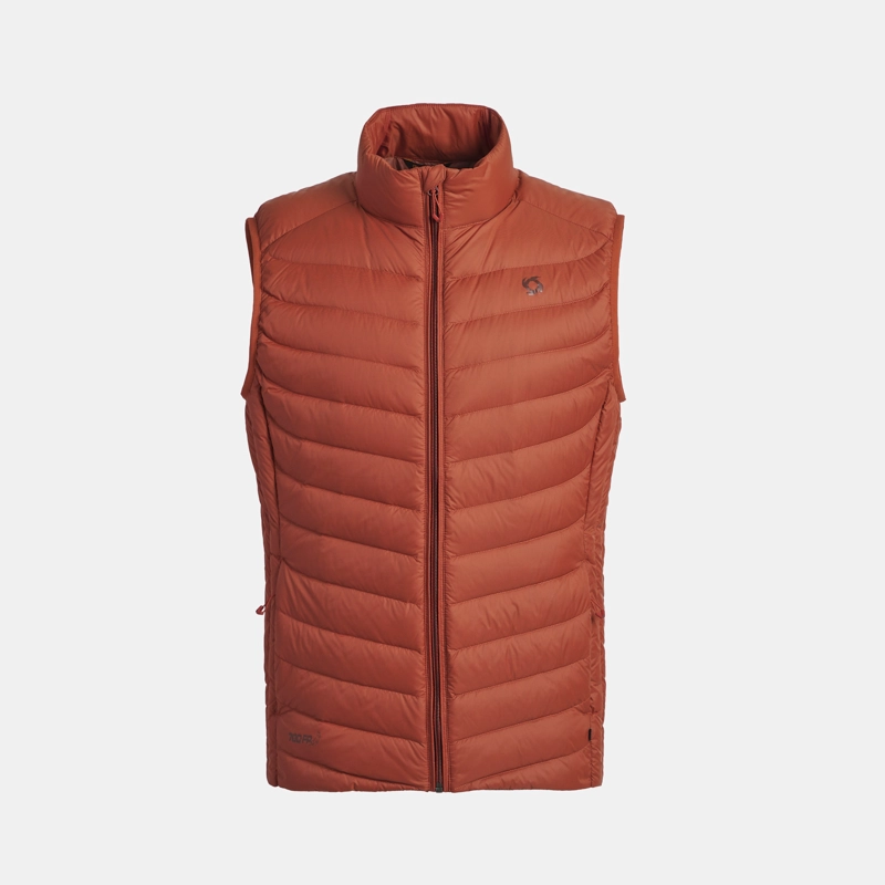 PARKA PLUMA SIN MANGA HERON HOMBRE DOITE LADRILLO - 1