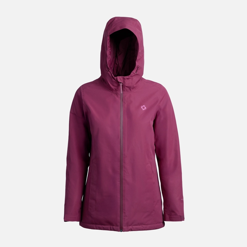 PARKA TERMICA WOLVEN MUJER DOITE GUINDA - 1