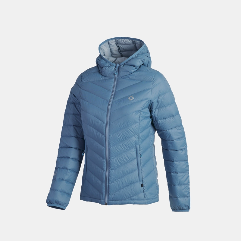 PARKA PLUMA KION MUJER DOITE CELESTE - 2