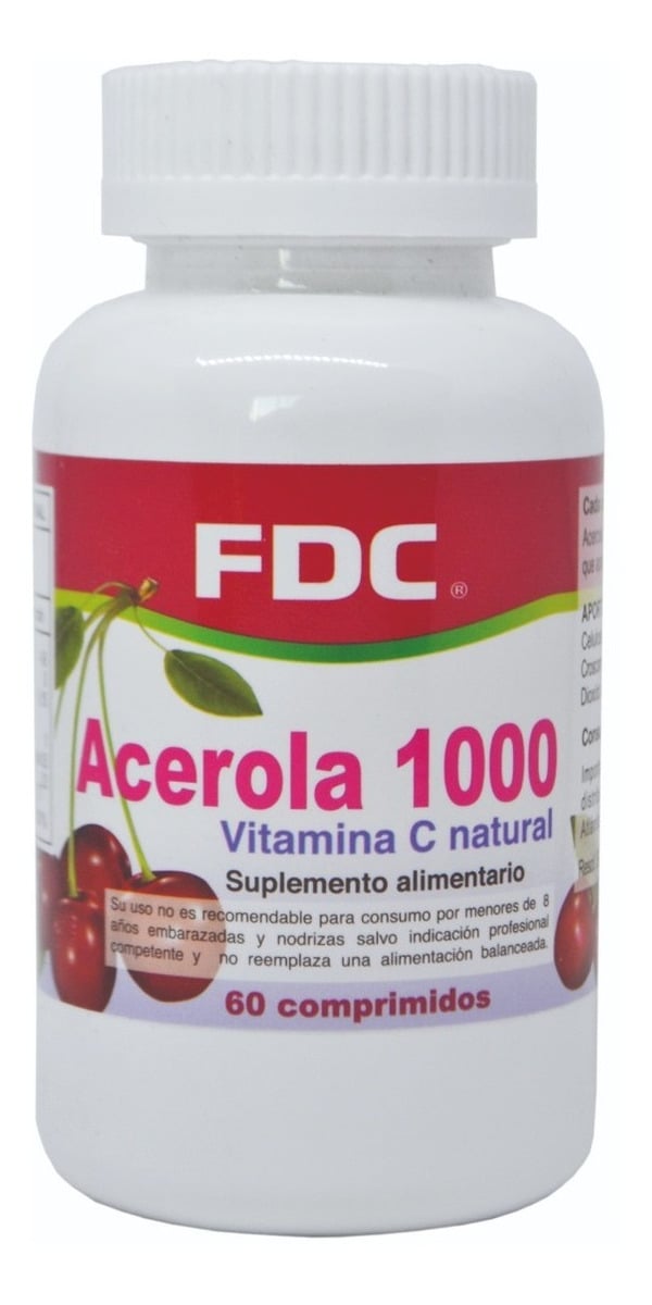 ACEROLA VITAMINA C NATURAL 1000 MG X 60 COMP - 1