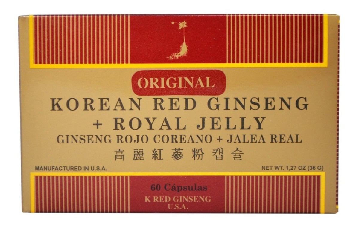 ENERGIZANTE - GINSENG KOREANO + JALEA REAL X 60 CAPSULAS - 1