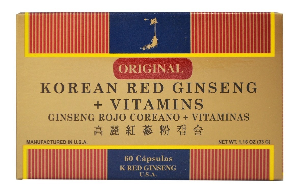 ENERGIZANTE - GINSENG ROJO K RED+VITAMINAS X 60 CAPSULAS - 1