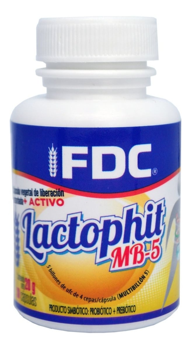 PROBIOTICOS - LACTOPHIT MB-5 X 30 CAPSULAS - 1